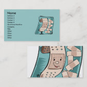 Die Visitenkarte der Krankenschwester (Vorne/Hinten)