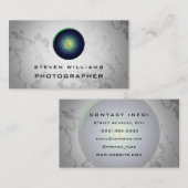 Die Visitenkarte der Marmorrückwand der Kamera (Vorne/Hinten)