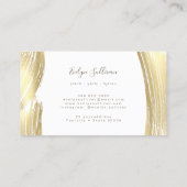 Die Visitenkarte der vergoldeten Bürste (Rückseite)