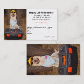 Die Visitenkarte des Auftragnehmers (Vorne/Hinten)