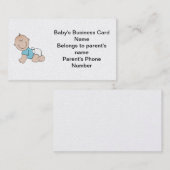 Die Visitenkarte des Babys (Vorne/Hinten)