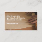 Die Visitenkarte des Bäckers Dutzend (Rückseite)