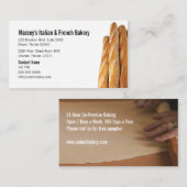 Die Visitenkarte des Bäckers Dutzend (Vorne/Hinten)