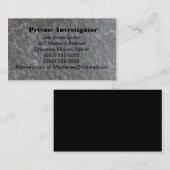 Die Visitenkarte des Detektivs (Vorne/Hinten)