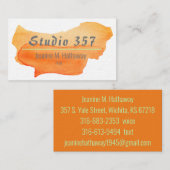 die Visitenkarte des Dichters (Vorne/Hinten)