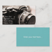 Die Visitenkarte des Fotografen (Vorne/Hinten)