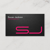 Die Visitenkarte des glatten schwarzen Fotografen (Vorderseite)