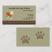 Die Visitenkarte des Hundewanderers (Vorne/Hinten)
