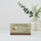 Die Visitenkarte des Hundewanderers (Stehend Vorderseite)
