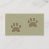 Die Visitenkarte des Hundewanderers (Rückseite)