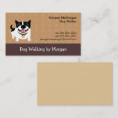 Die Visitenkarte des Hundewanderers (Vorne/Hinten)