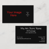 Die Visitenkarte des Künstlers (Vorne/Hinten)