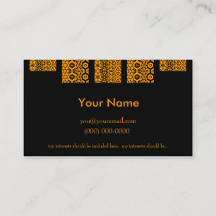 Die Visitenkarte des Mannes