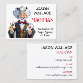 Die Visitenkarte des personalisierten Magiers (Vorne/Hinten)