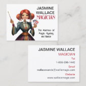 Die Visitenkarte des personalisierten Magiers (Vorne/Hinten)