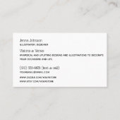 Die Visitenkarte des Rustikal Wood & Sunflowers Ma (Rückseite)