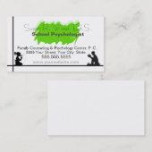 Die Visitenkarte des Schulpsychologen (Vorne/Hinten)