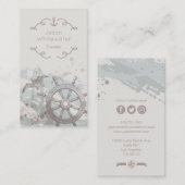 Die Visitenkarte des Seeart-Reisenden - Beige (Vorne/Hinten)