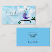 Die Visitenkarte des Singvogel-Lehrers (Vorne/Hinten)