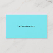 Die Visitenkarte des Übungs-Lehrers (Rückseite)