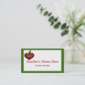 Die Visitenkarte des wunderlichen Lehrers (Stehend Vorderseite)