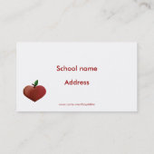 Die Visitenkarte des wunderlichen Lehrers (Rückseite)