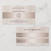 Die Visitenkarte elegant glänzend hell leuchtet Terminkarte (Vorne/Hinten)