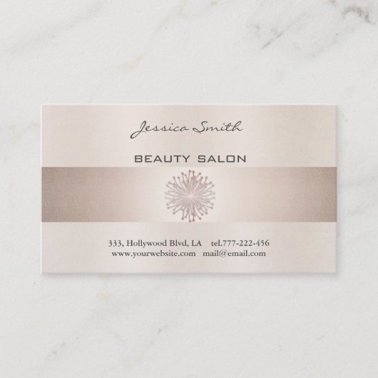 Die Visitenkarte elegant glänzend hell leuchtet Terminkarte (Vorderseite)