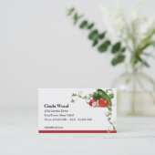 Die Visitenkarte-Entwurf des Gärtners Visitenkarte (Stehend Vorderseite)