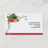 Die Visitenkarte-Entwurf des Gärtners Visitenkarte (Rückseite)