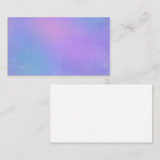 Die Visitenkarte für Weichpastellrosa, Blau und La (Vorne/Hinten)