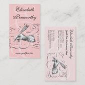 Die Visitenkarte-Stift des elegante Visitenkarte (Vorne/Hinten)