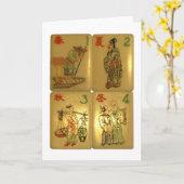 Die Visitenkarte Vier Noble Karte (Gelbe Blume)