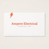 Die Visitenkarte von Bolt Red und White Electricia (Vorderseite)