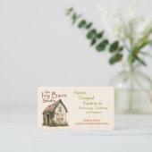 Die Visitenkarte von Ivy Barn Studio (Stehend Vorderseite)