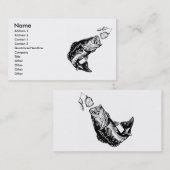 Die Visitenkarten des Bass-Fischers Visitenkarte (Vorne/Hinten)