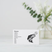 Die Visitenkarten des Bass-Fischers Visitenkarte (Stehend Vorderseite)