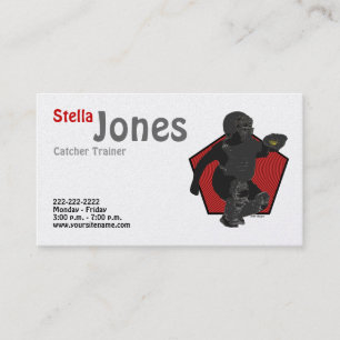 Die Visitenkarten des Fastpitch Softball-Fängers Visitenkarte