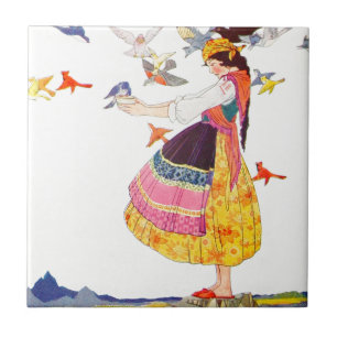 Die Vögel aller Welten Fliese