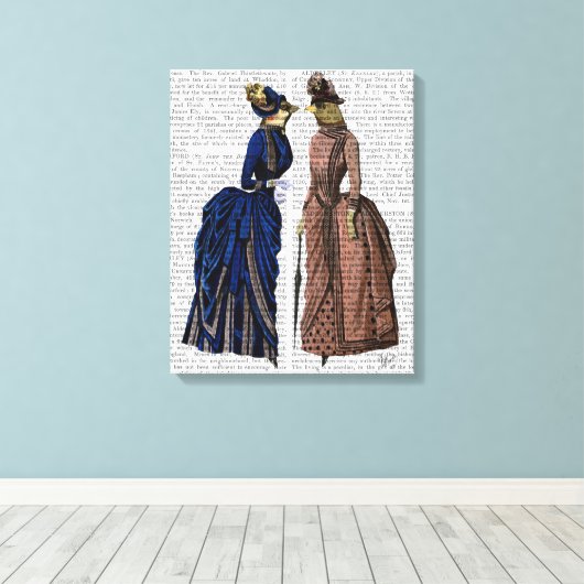 Die Vögel des Tratsch Leinwanddruck (Insitu (Holzboden))