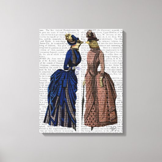 Die Vögel des Tratsch Leinwanddruck (Vorderseite)