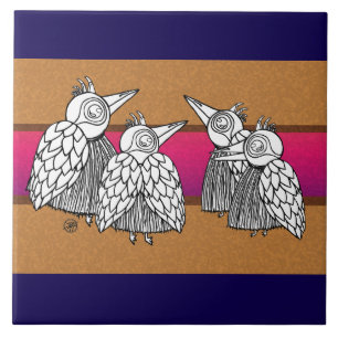 Die Vögel Fliese