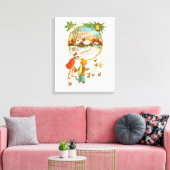 Die Vögel fütternd Kinder Leinwanddruck (Insitu (Wohnzimmer))