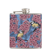 Die Vögel im lila Garten Flachmann (Vorderseite)