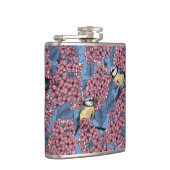 Die Vögel im lila Garten Flachmann (Rechts)