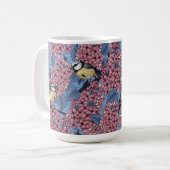 Die Vögel im lila Garten Kaffeetasse (Vorderseite Links)