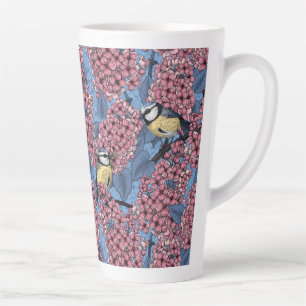 Die Vögel im lila Garten Milchtasse