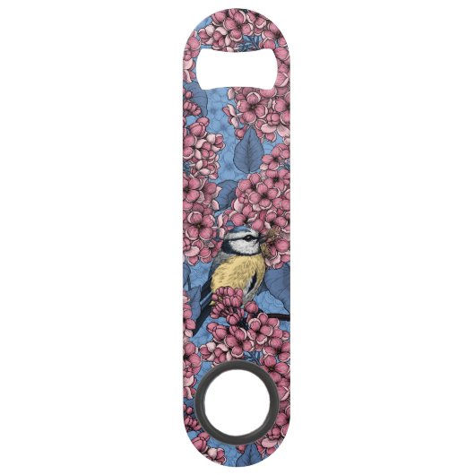 Die Vögel im lila Garten Speed Flaschenöffner (Vorderseite)