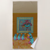 Die Vögel in der Galerie Strandtuch (Vorderseite)