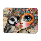 Die Vogel Lady Collage Magnet (Horizontal)